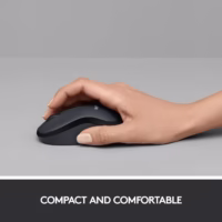 Logitech M220 Silent belaidė optinė pelė, anglies spalvos thumbnail 5