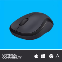 Logitech M220 Silent belaidė optinė pelė, anglies spalvos thumbnail 6