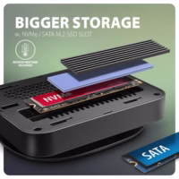 Nešiojamųjų kompiuterių doko stotelė Axagon HMC-UFO 9-in-1, NVMe/SATA thumbnail 8