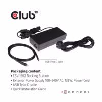 Nešiojamųjų kompiuterių doko stotelė CLUB3D USB-C 60W CSV-1562 thumbnail 8