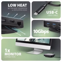 Nešiojamųjų kompiuterių doko stotelė Axagon HMC-UFO 9-in-1, NVMe/SATA thumbnail 9