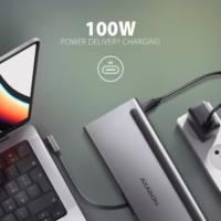 Nešiojamųjų kompiuterių doko stotelė AXAGON HMC-4KX3, 11-in-1 thumbnail 9