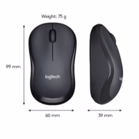 Logitech M220 Silent belaidė optinė pelė, anglies spalvos thumbnail 10