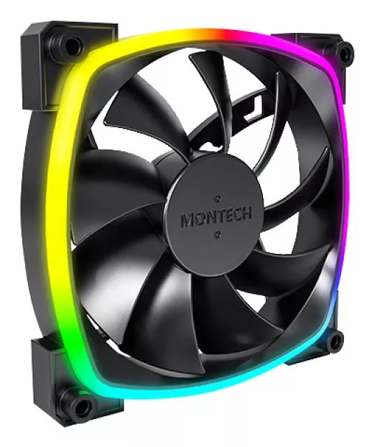 Korpuso ventiliatorius 120 mm MONTECH AX120 PWM BLACK 3 IN 1