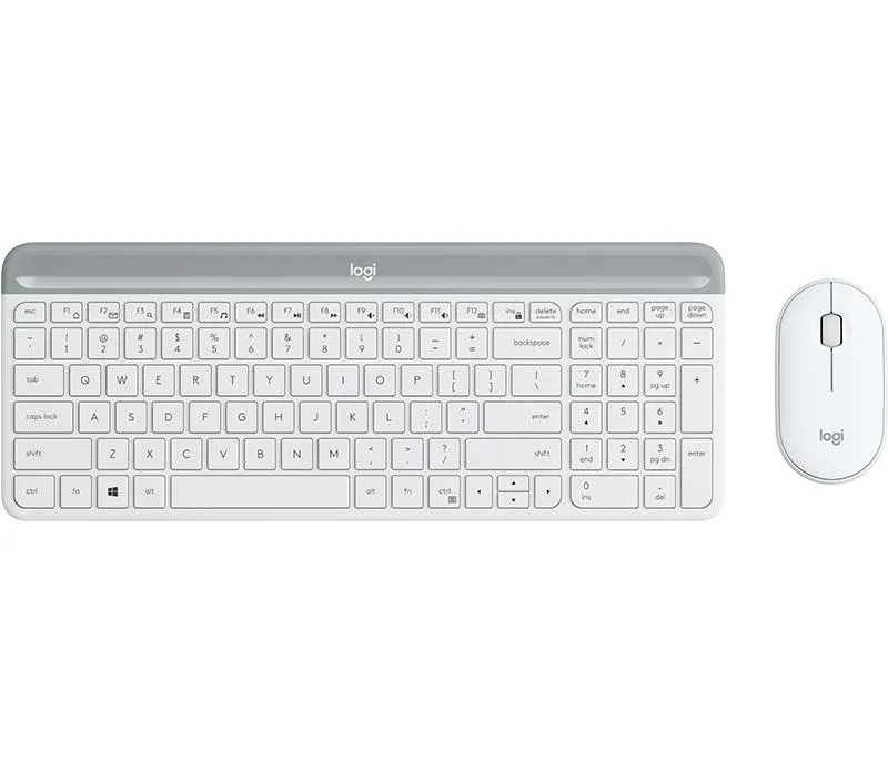 Belaidė klaviatūros ir pelės komplektas MK470 / Balta 920-009205 LOGITECH