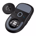 Logitech PRO X Superlight 2 SE belaidė žaidimų pelė, 2.4 GHz, 44000 DPI, juoda, 910-007554