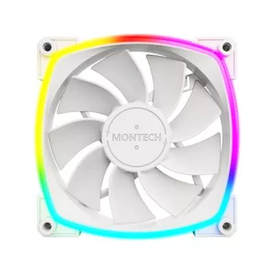 Korpuso ventiliatorius 120mm MONTECH RX120 PWM WHITE 3 vienetai