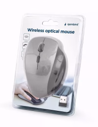 Belaidė optinė pelė Gembird MUSW-6B-02-BG, juoda/pilka