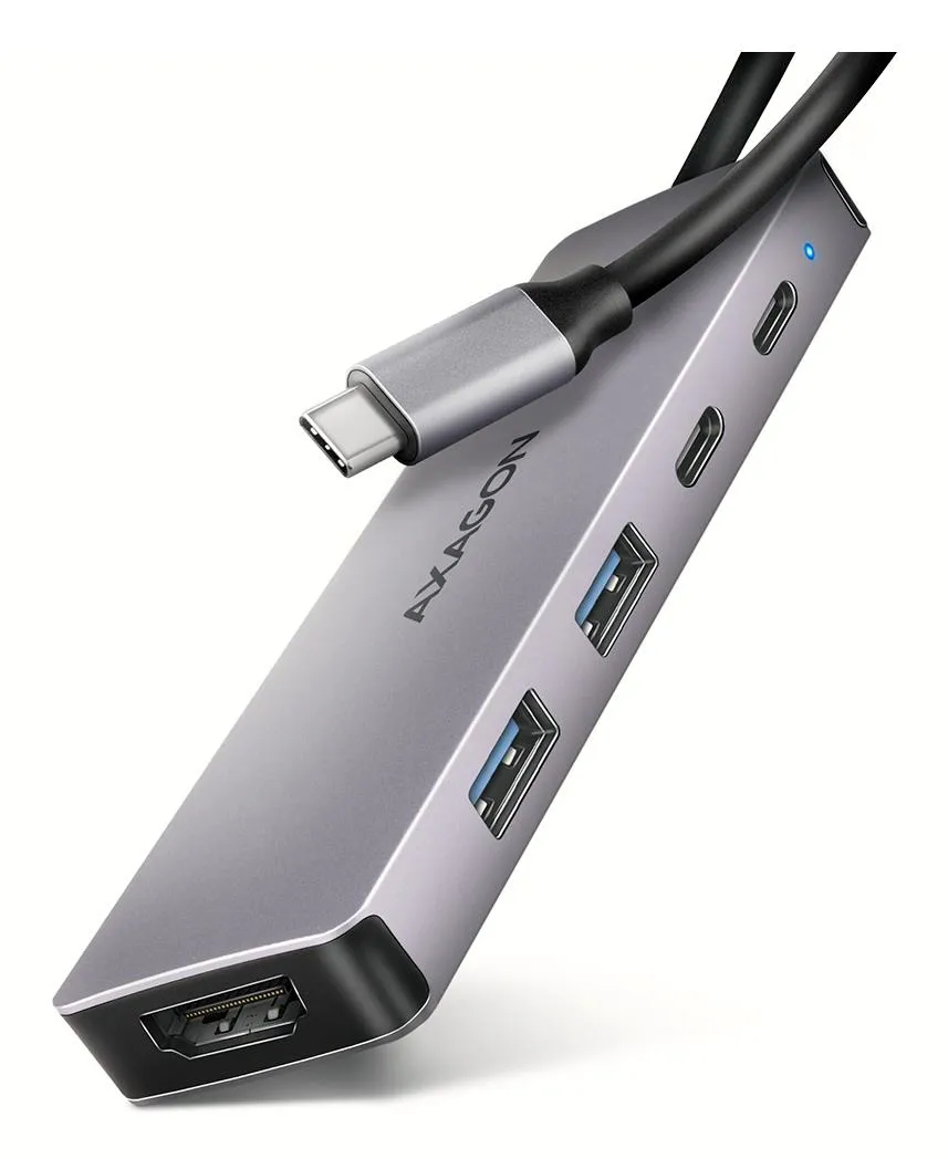I/O šakotuvas USB-C 5-viename/0.15m HMC-5H60 AXAGON