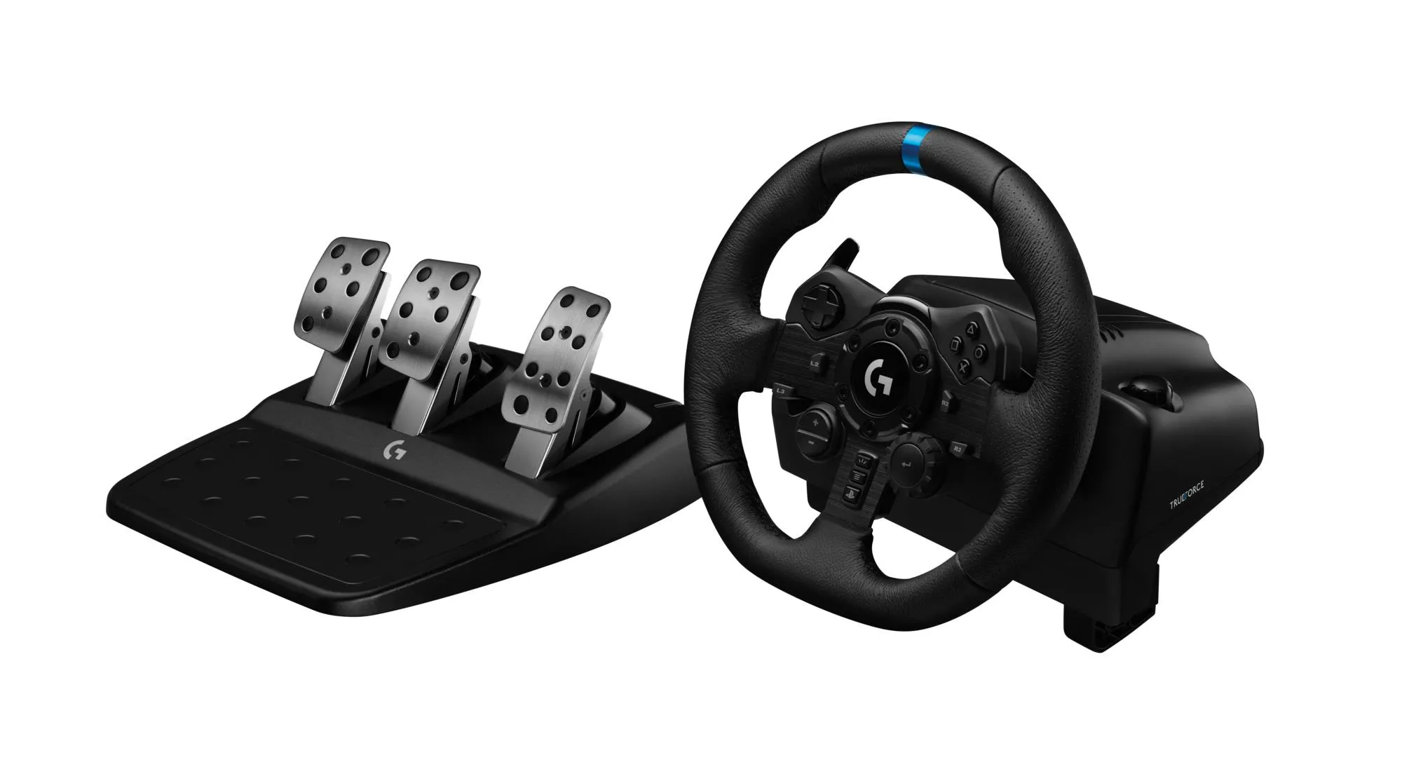 Logitech G923 lenktynių vairas su pedalais ir pavarų svirtimi