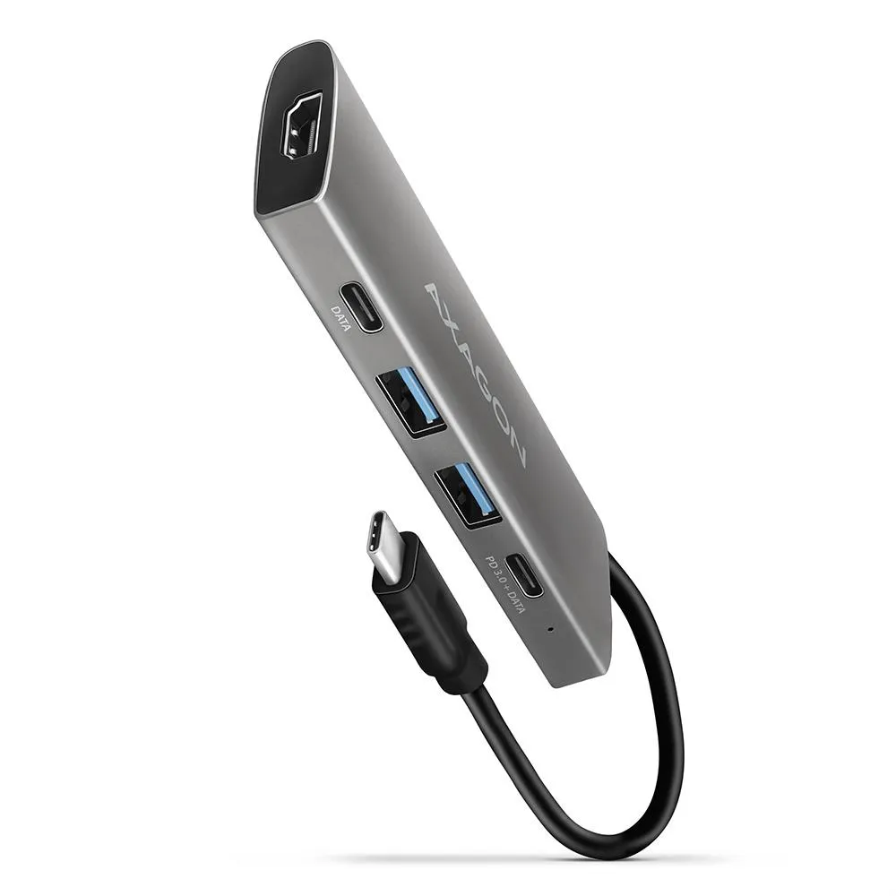 I/O HUB USB-C 5IN1/0,2M HMC-5G2 AXAGON