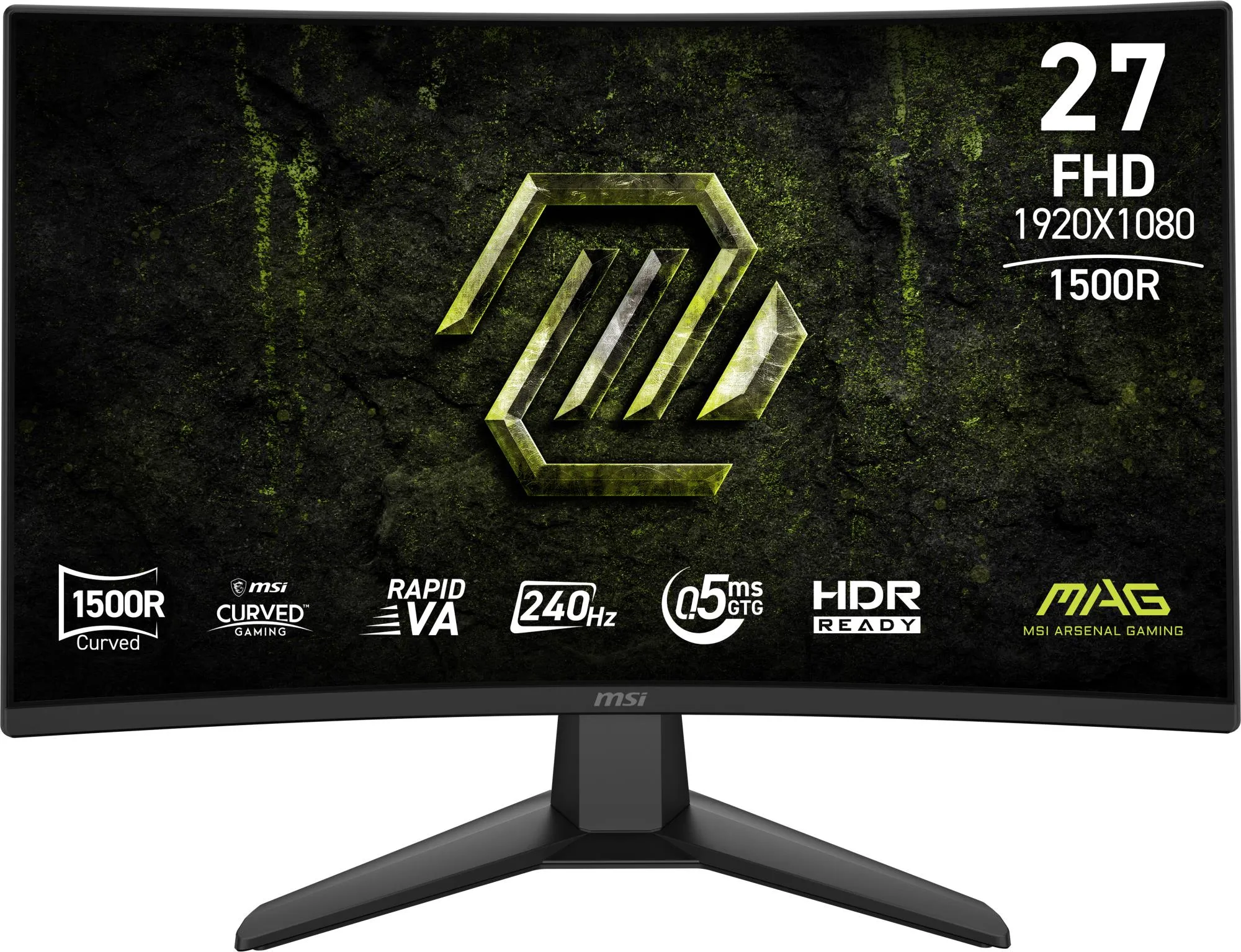Lenktas žaidimų monitorius MSI MAG 274CF X24, 27 coliai, Full HD, 240Hz