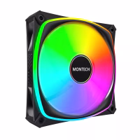 Korpuso ventiliatorius 120 mm/RX120 PRO BLACK MONTECH