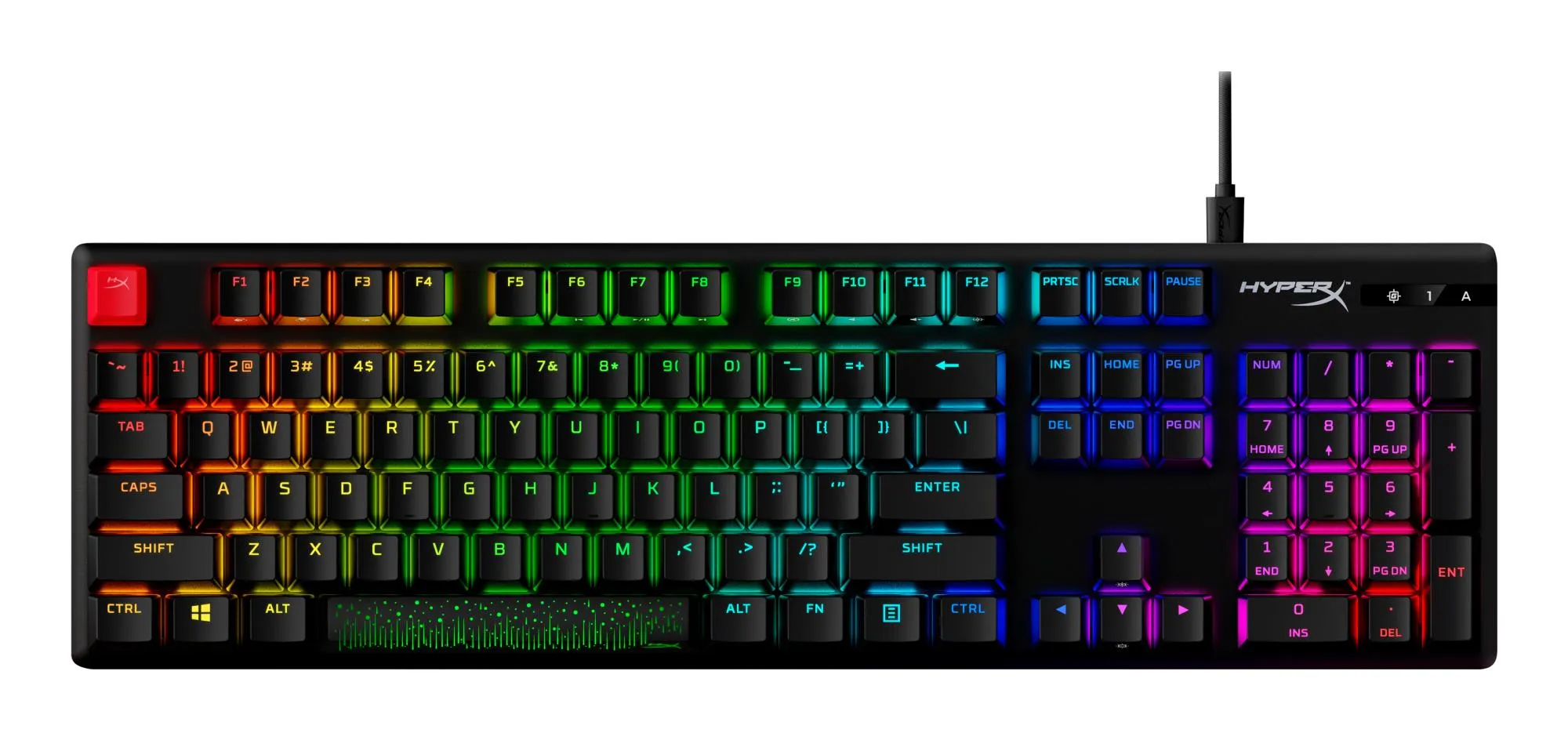 Mechaninė žaidimų klaviatūra HyperX Alloy Origins PBT HX Blue 639N4AA#ABA
