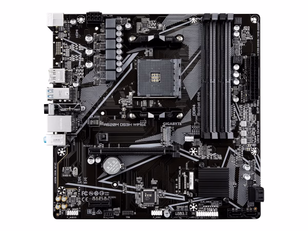Gigabyte A520M DS3H WIFI6E pagrindinė plokštė, AM4, DDR4