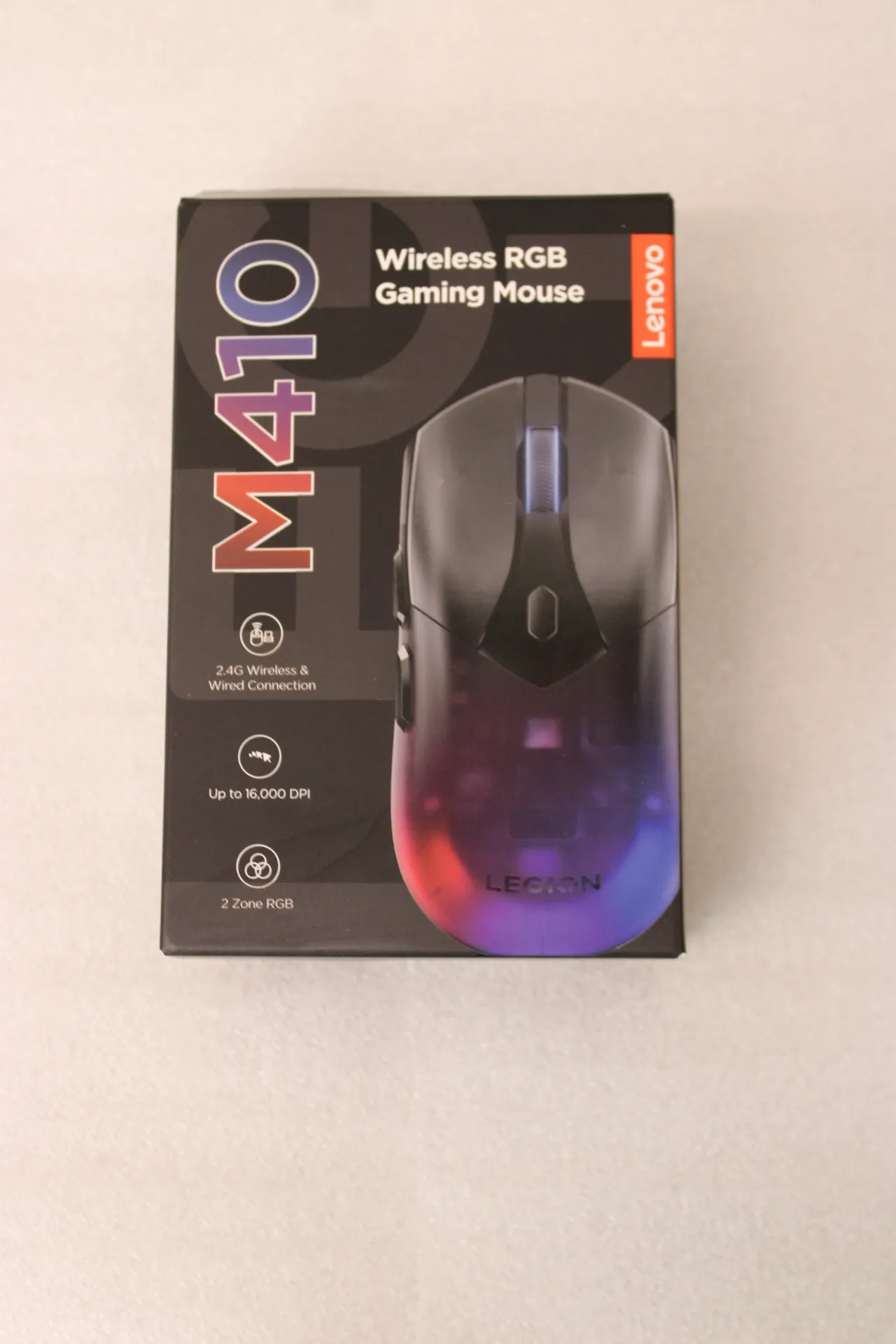 SALE OUT. Lenovo Accessories M410 RGB Gaming Mouse | Lenovo Gaming Mouse | M410 RGB | Wireless | 2.4 GHz | DEMO