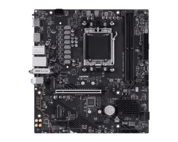 MSI Pro A620AM-G EVO WIFI pagrindinė plokštė, AM5, DDR5