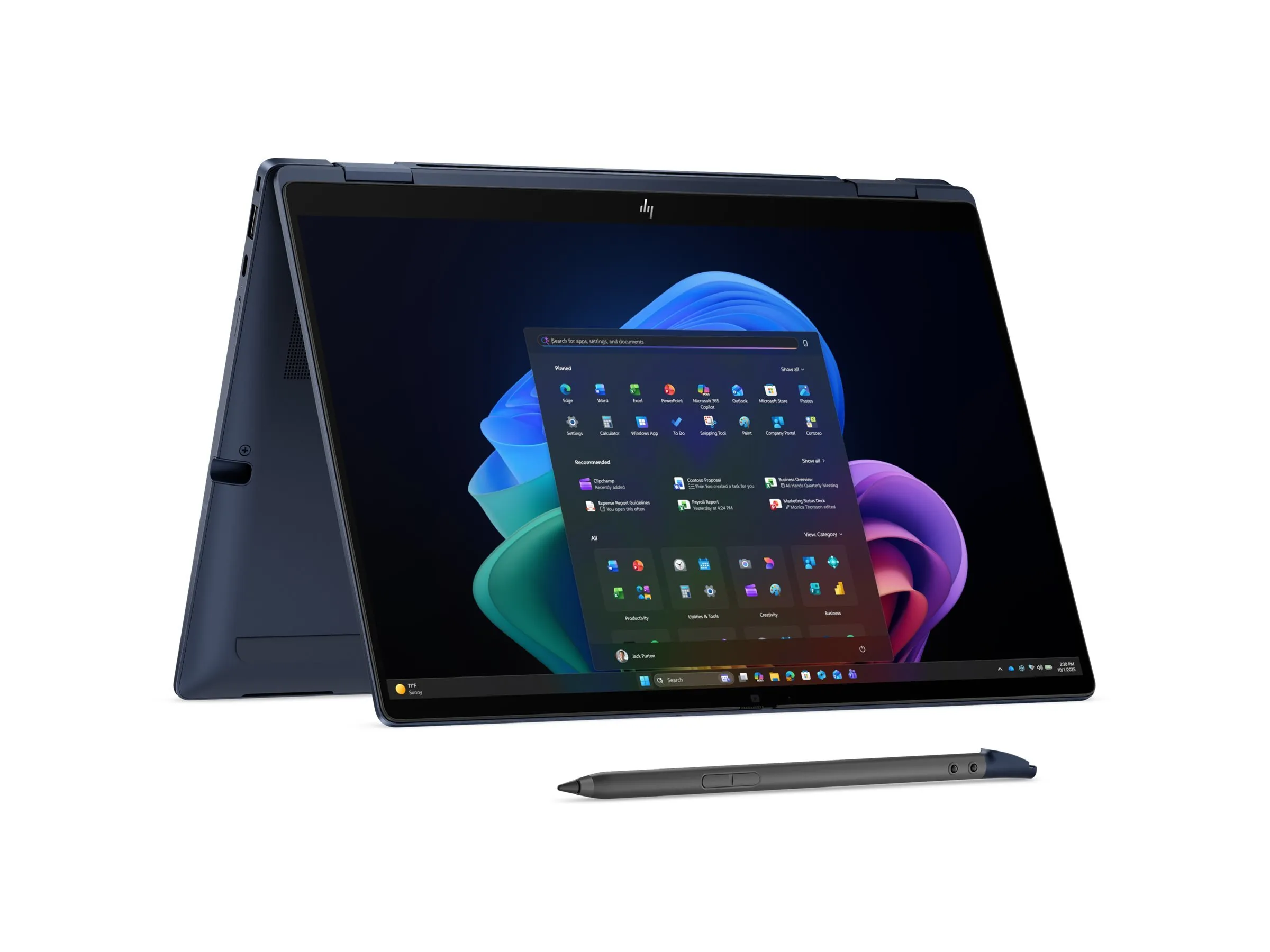 HP EliteBook X Flip G2i 14 AI Intel Core Ultra X7 358H 14inch 2.8K AG OLED UWVA Touch 32GB LPDDR5X 1TB SSD LTE 5G FPS W11P 3y(EN) thumbnail 14
