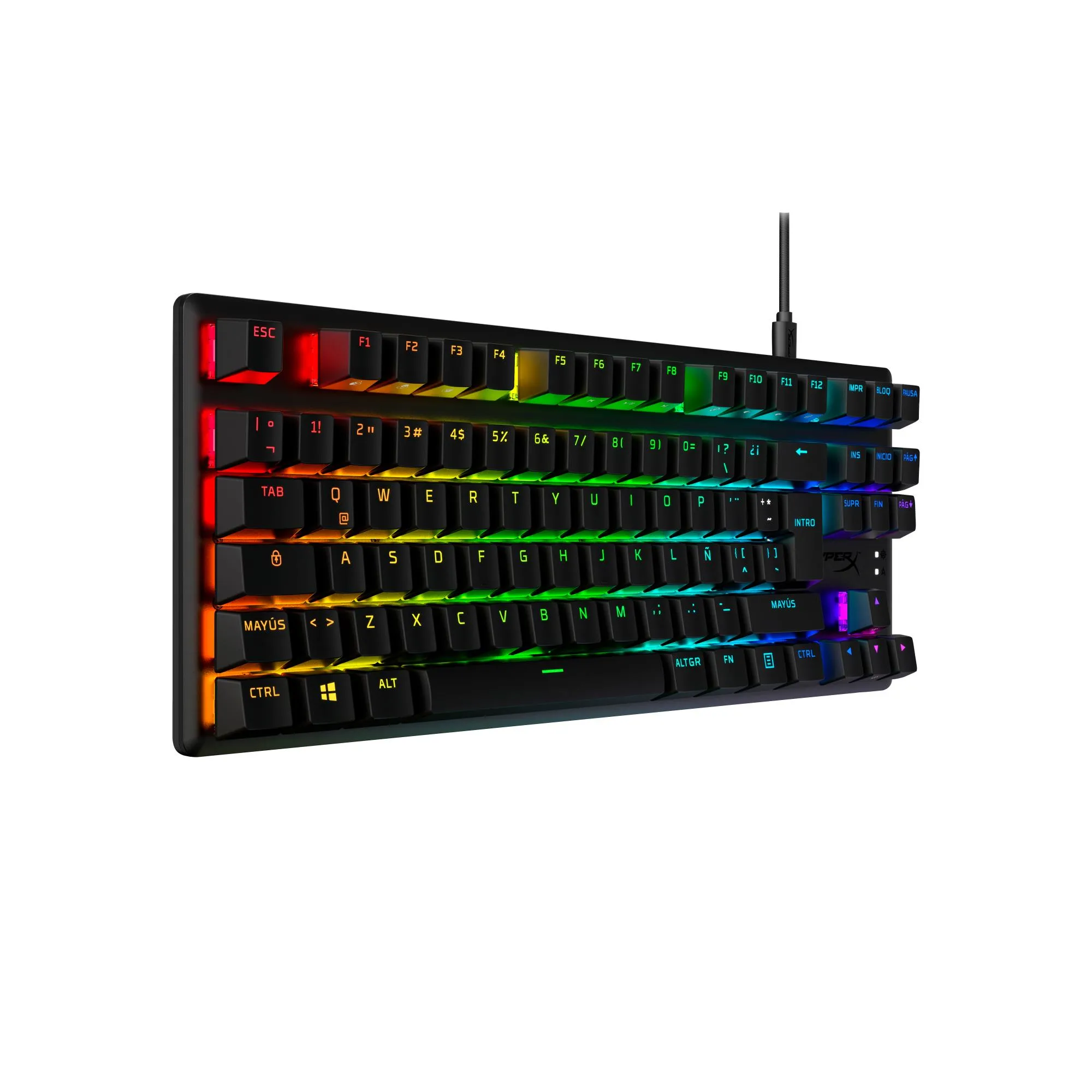Žaidimų klaviatūra HyperX Alloy Origins Core PBT HX Aqua 639N9AA#ABA thumbnail 14