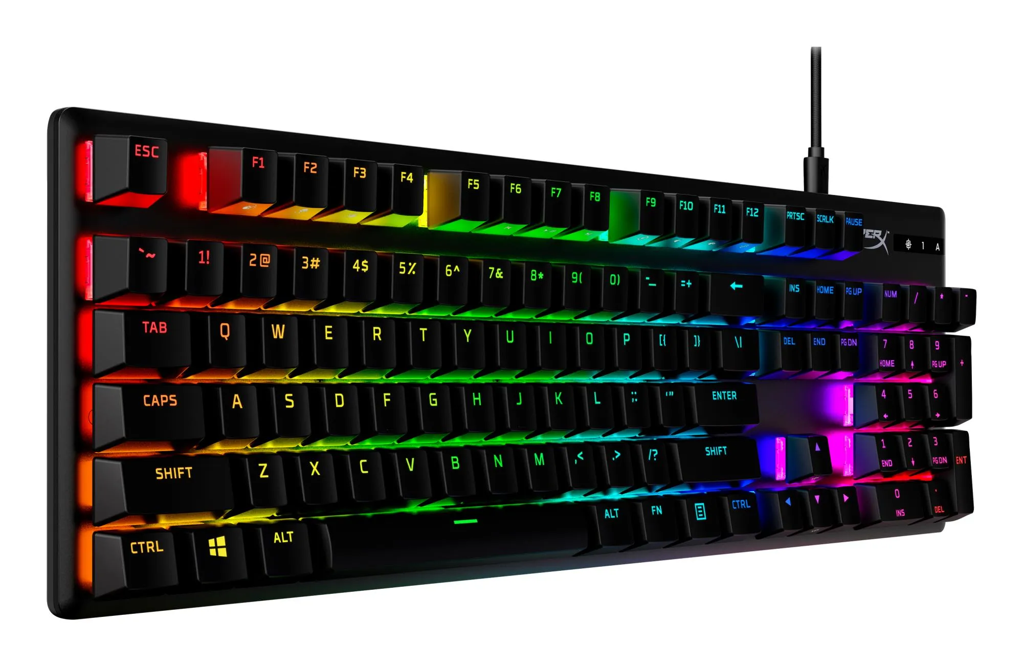 Mechaninė žaidimų klaviatūra HyperX Alloy Origins PBT HX Blue 639N4AA#ABA thumbnail 2