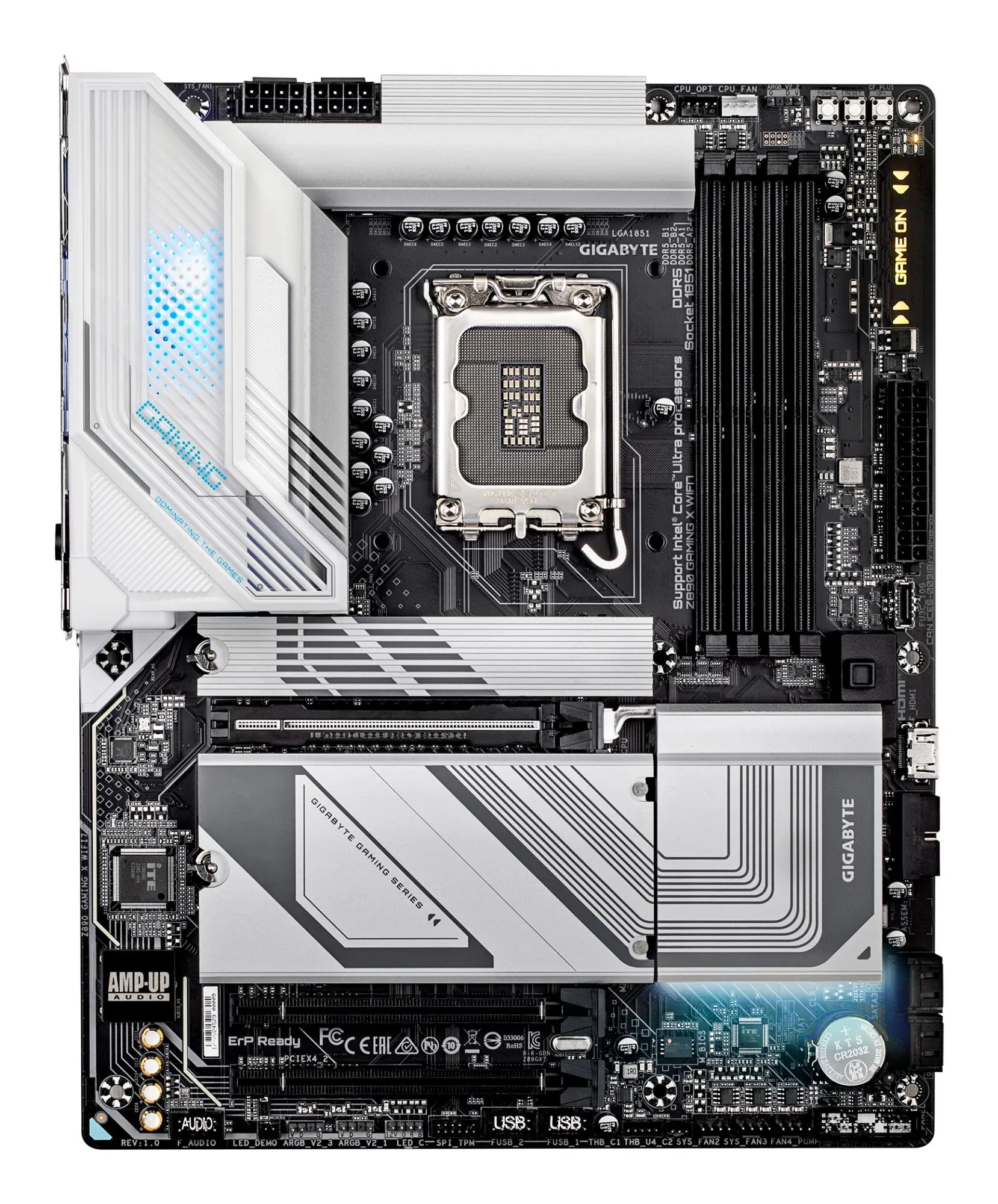 Mainboard|GIGABYTE|Intel Z890|LGA 1851 (Socket V1)|ATX|RAM DDR5-SDRAM|4xSlots|Wi-Fi Yes|Bluetooth Yes|1xPCI Express x16 slots|4xNumber of M.2 (M) slots|Z890GAMINGXWIFI71.1 thumbnail 2
