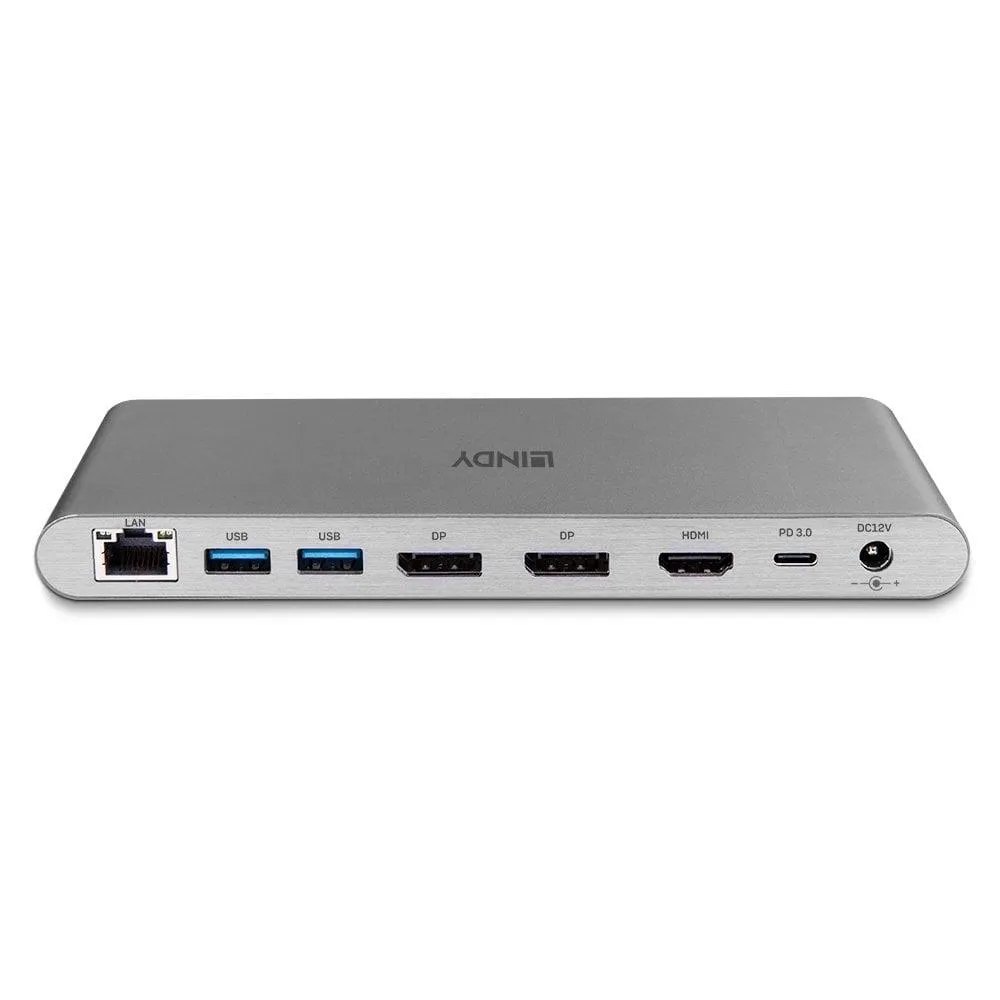 LINDY I/O prijungimo stotelė USB 3.2 su HDMI, RJ45, DP ir PD palaikymu (43349) thumbnail 2