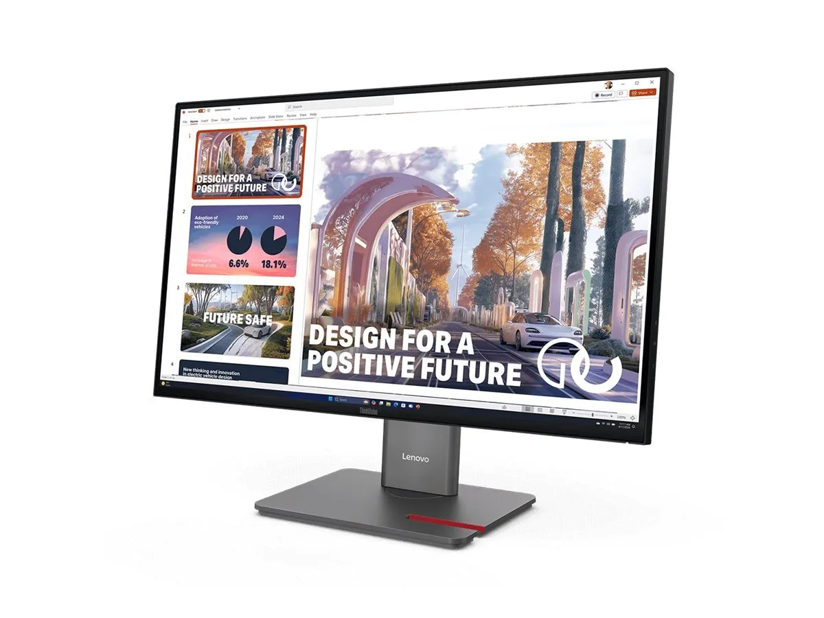 Lenovo | ThinkVision E27Q-40 | 27 ” | IPS | QHD | 16:9 | 100 Hz | 4 ms | 2560 x 1440 pixels | 350 cd/m² | HDMI ports quantity 2 | Black thumbnail 2