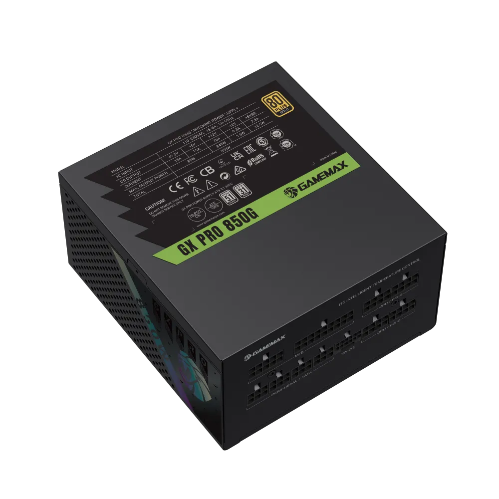 Gamemax PSU | GX 850G | 850 W | Gold | Modular thumbnail 2
