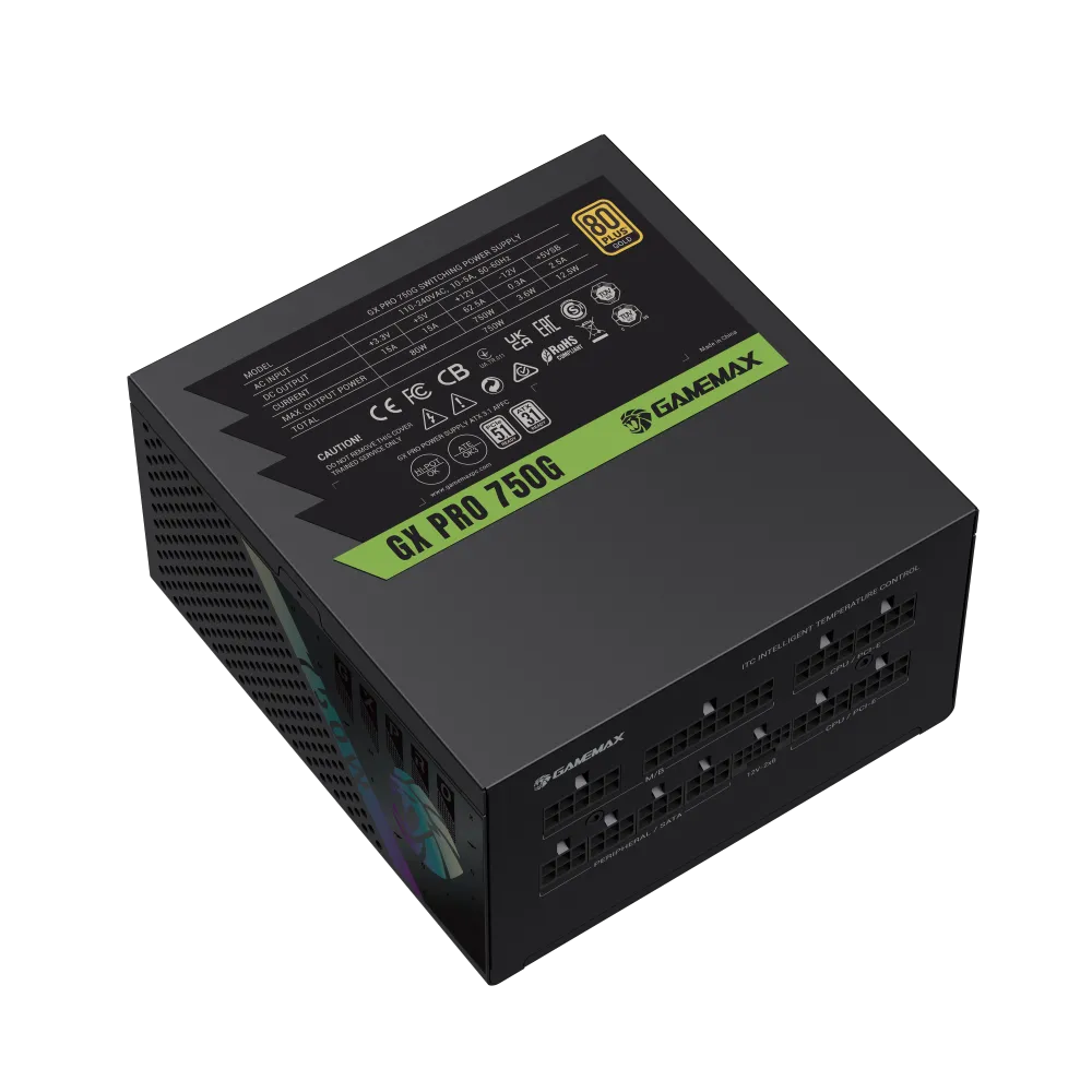 Gamemax PSU | GX PRO 750G | 750 W | Gold | Modular thumbnail 2