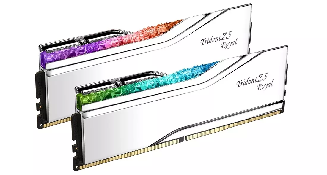 G.Skill 32GB 6400MHz CL32 DDR5 Trident Z5 Royal (2×16) operatyvioji atmintis thumbnail 2