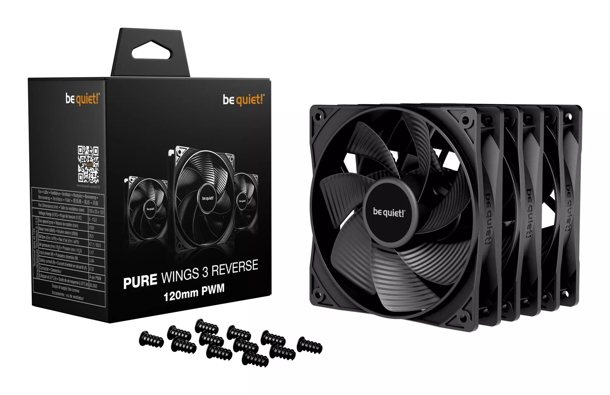 Korpuso ventiliatorius 120mm Pure Wings 3/PWM 3-pack BL137 Be Quiet thumbnail 3