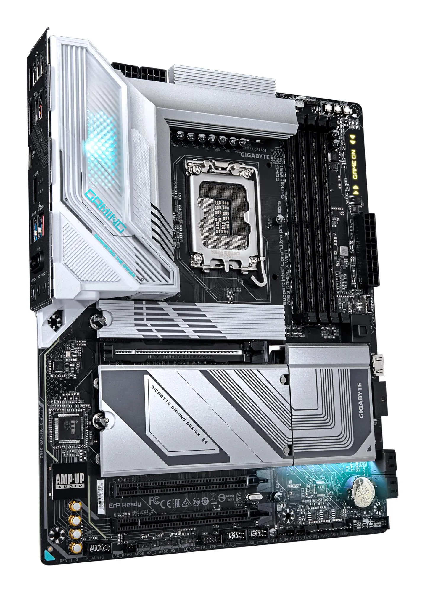 Mainboard|GIGABYTE|Intel Z890|LGA 1851 (Socket V1)|ATX|RAM DDR5-SDRAM|4xSlots|Wi-Fi Yes|Bluetooth Yes|1xPCI Express x16 slots|4xNumber of M.2 (M) slots|Z890GAMINGXWIFI71.1 thumbnail 3