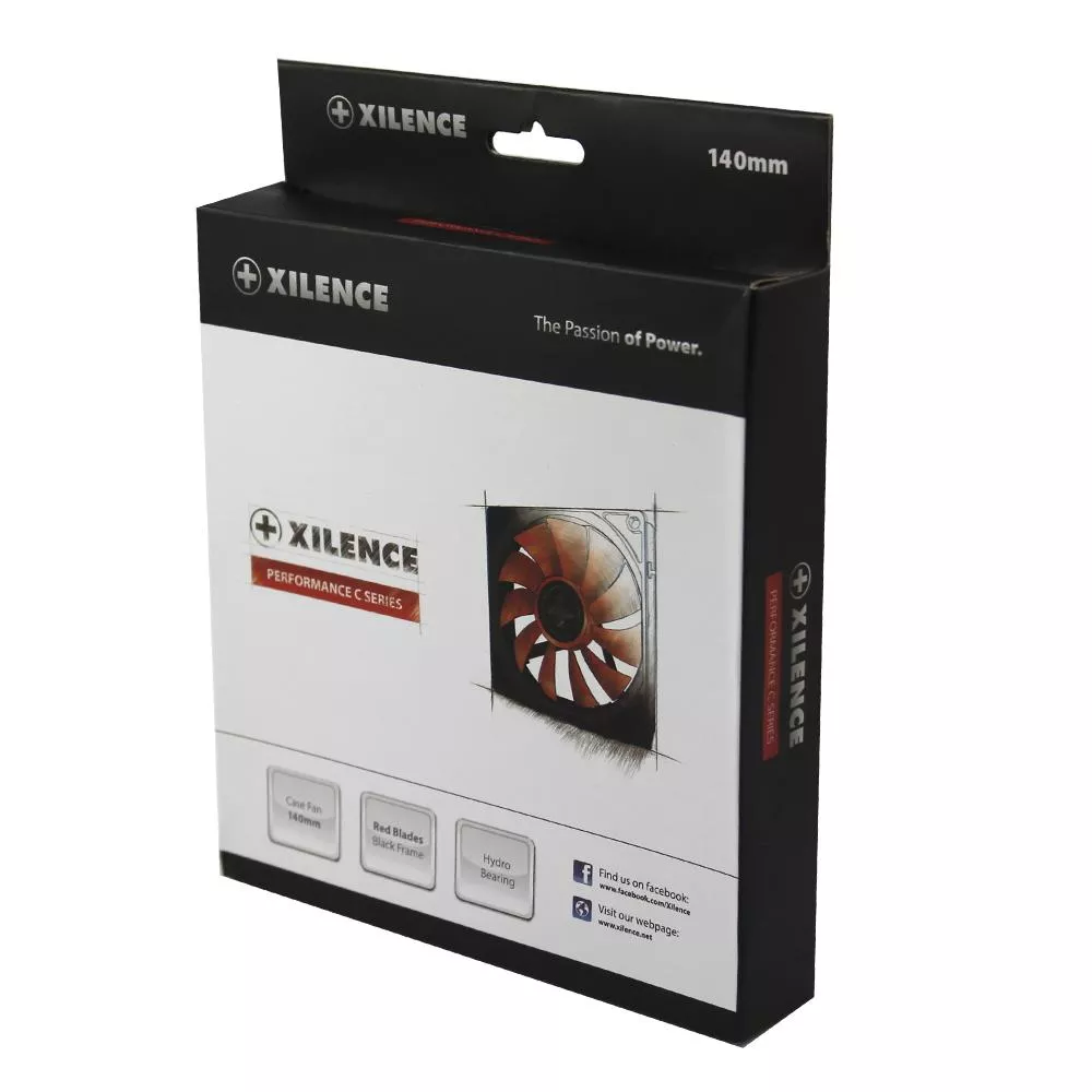 XILENCE XF050 140mm Case Fan – 3-pin + 4-pin thumbnail 3