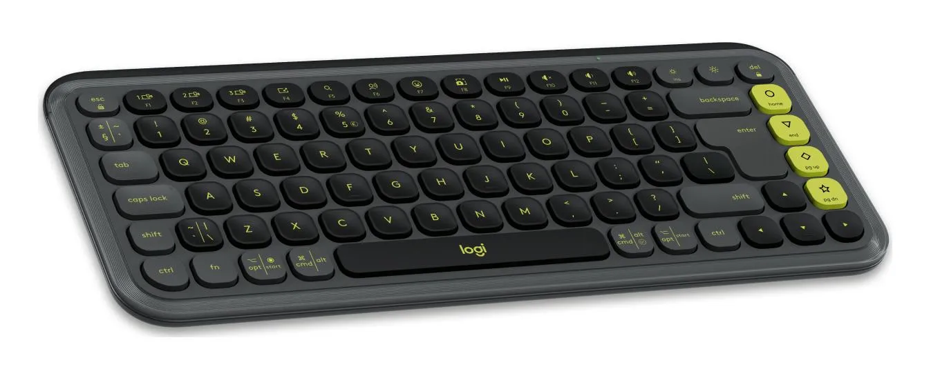 Belaidės klaviatūros ir pelės rinkinys Logitech POP Icon, grafito/žalios spalvos thumbnail 3
