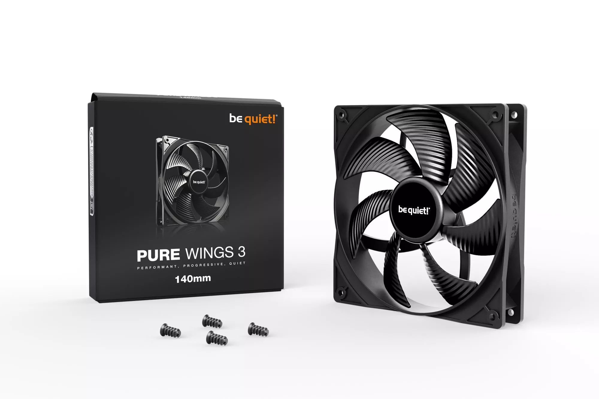 BE QUIET Pure Wings 3 140mm Case Fan (BL107) thumbnail 3