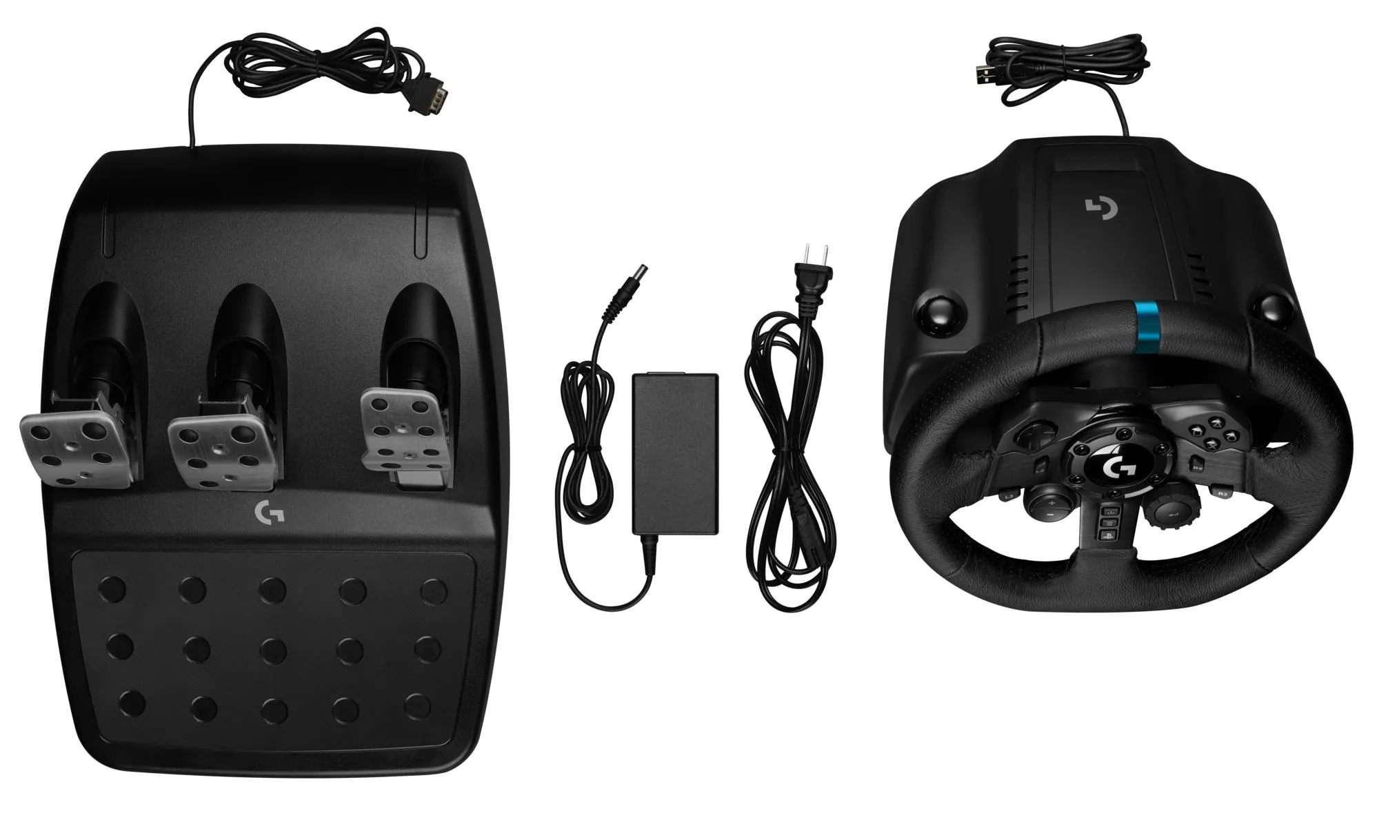 Logitech G923 lenktynių vairas su pedalais ir pavarų svirtimi thumbnail 3