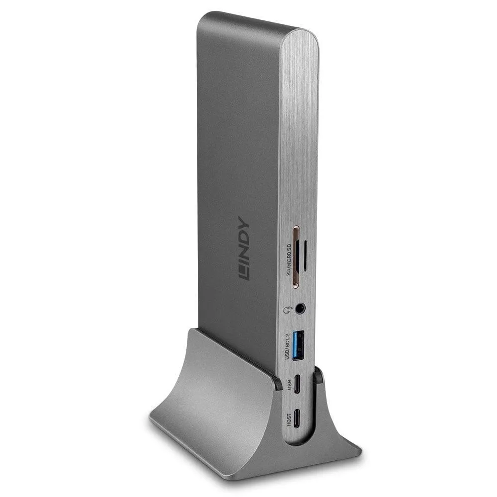 LINDY I/O prijungimo stotelė USB 3.2 su HDMI, RJ45, DP ir PD palaikymu (43349) thumbnail 3