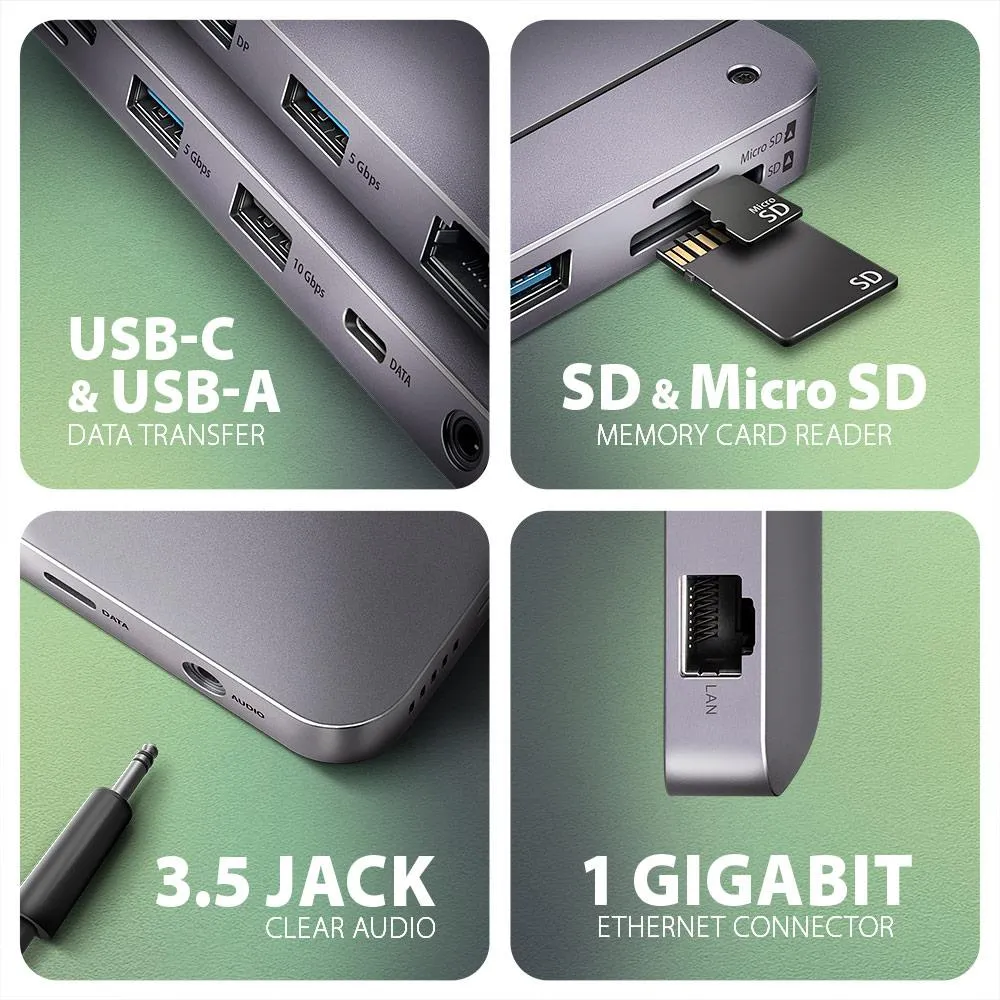 AXAGON HMC-12GM2 12-in-1 USB-C Docking Station thumbnail 3