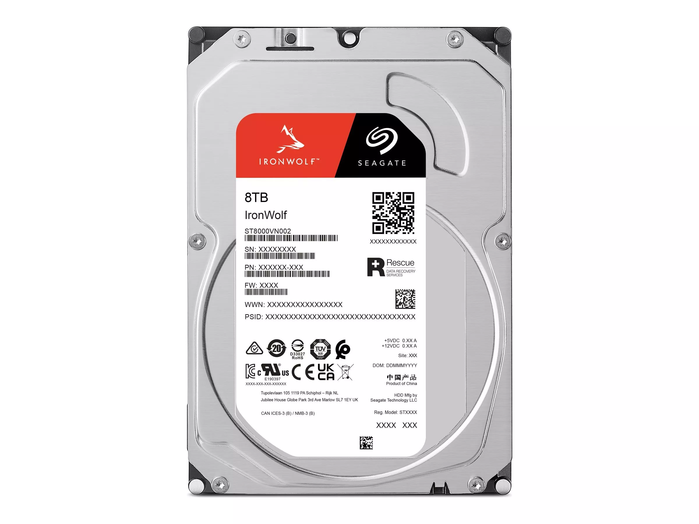 SEAGATE NAS HDD 8TB IronWolf 5400rpm 6Gb/s SATA 256MB cache 3.5inch thumbnail 3