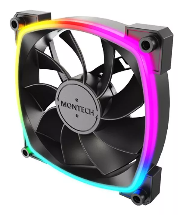 Korpuso ventiliatorius 120mm/RX120 PWM BLACK 3 IN 1 MONTECH thumbnail 3