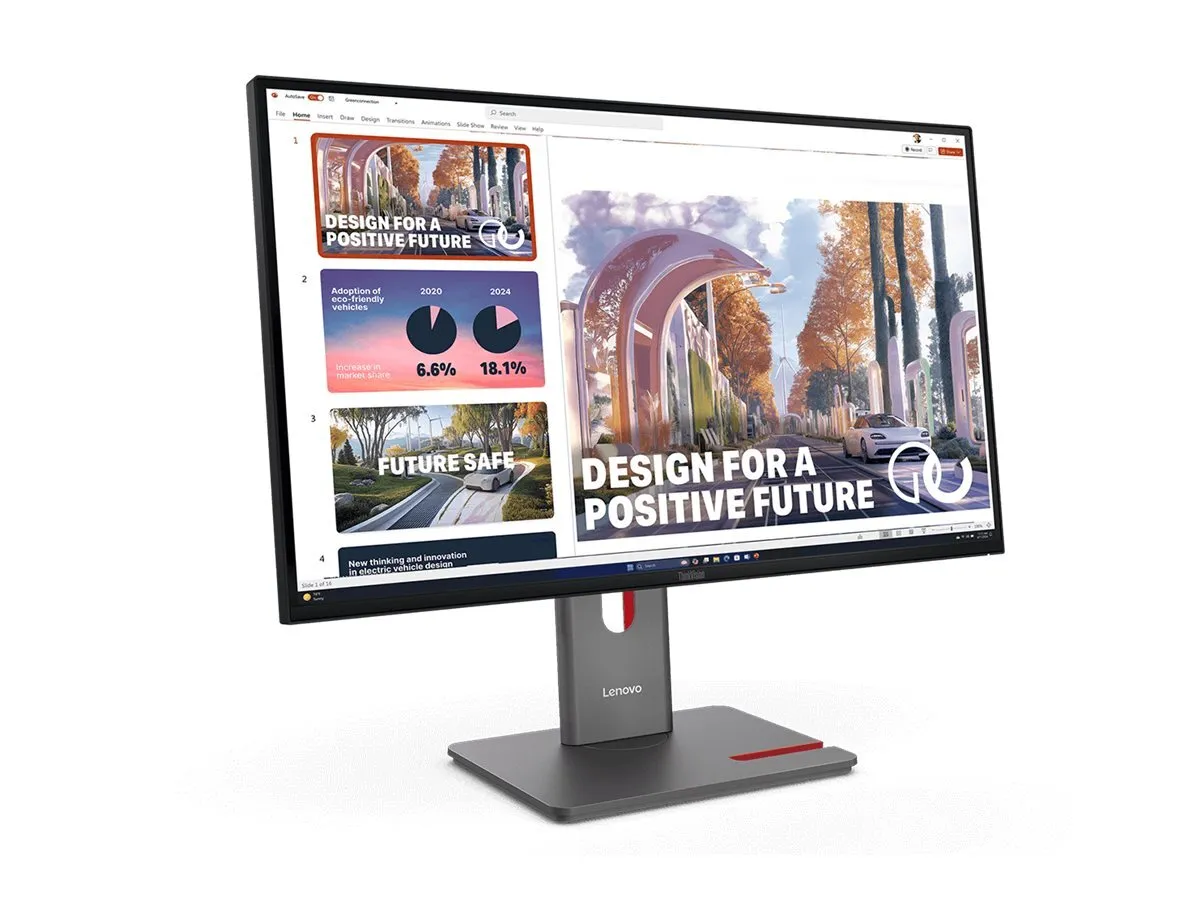 Lenovo | ThinkVision E27Q-40 | 27 ” | IPS | QHD | 16:9 | 100 Hz | 4 ms | 2560 x 1440 pixels | 350 cd/m² | HDMI ports quantity 2 | Black thumbnail 3