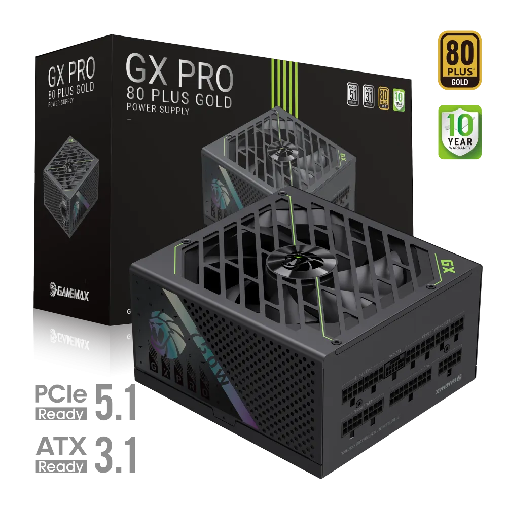Gamemax PSU | GX PRO 750G | 750 W | Gold | Modular thumbnail 3