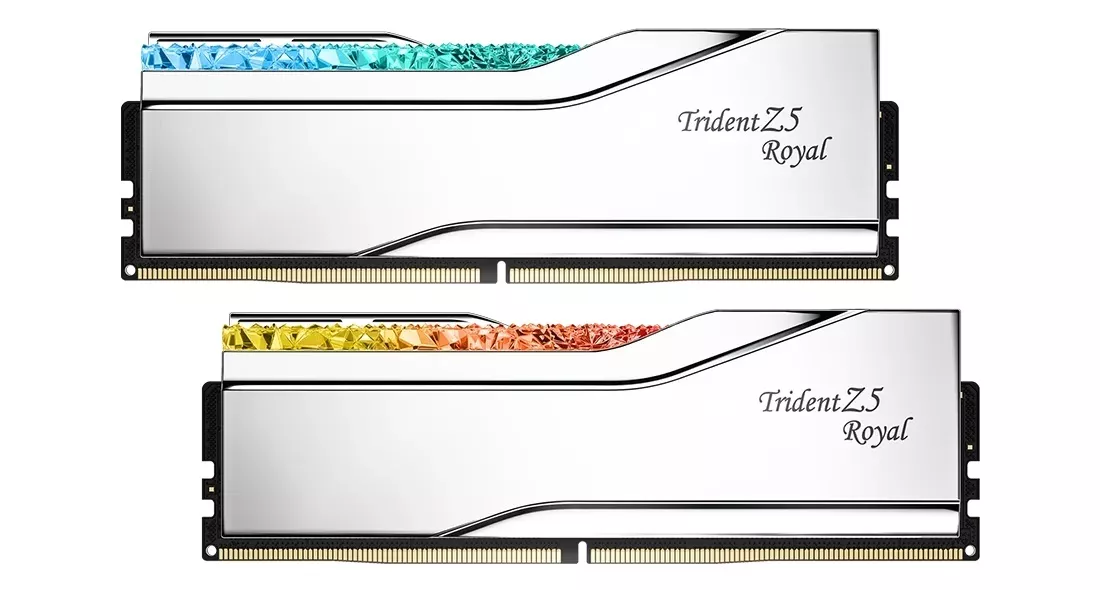 G.Skill 32GB 6400MHz CL32 DDR5 Trident Z5 Royal (2×16) operatyvioji atmintis thumbnail 3