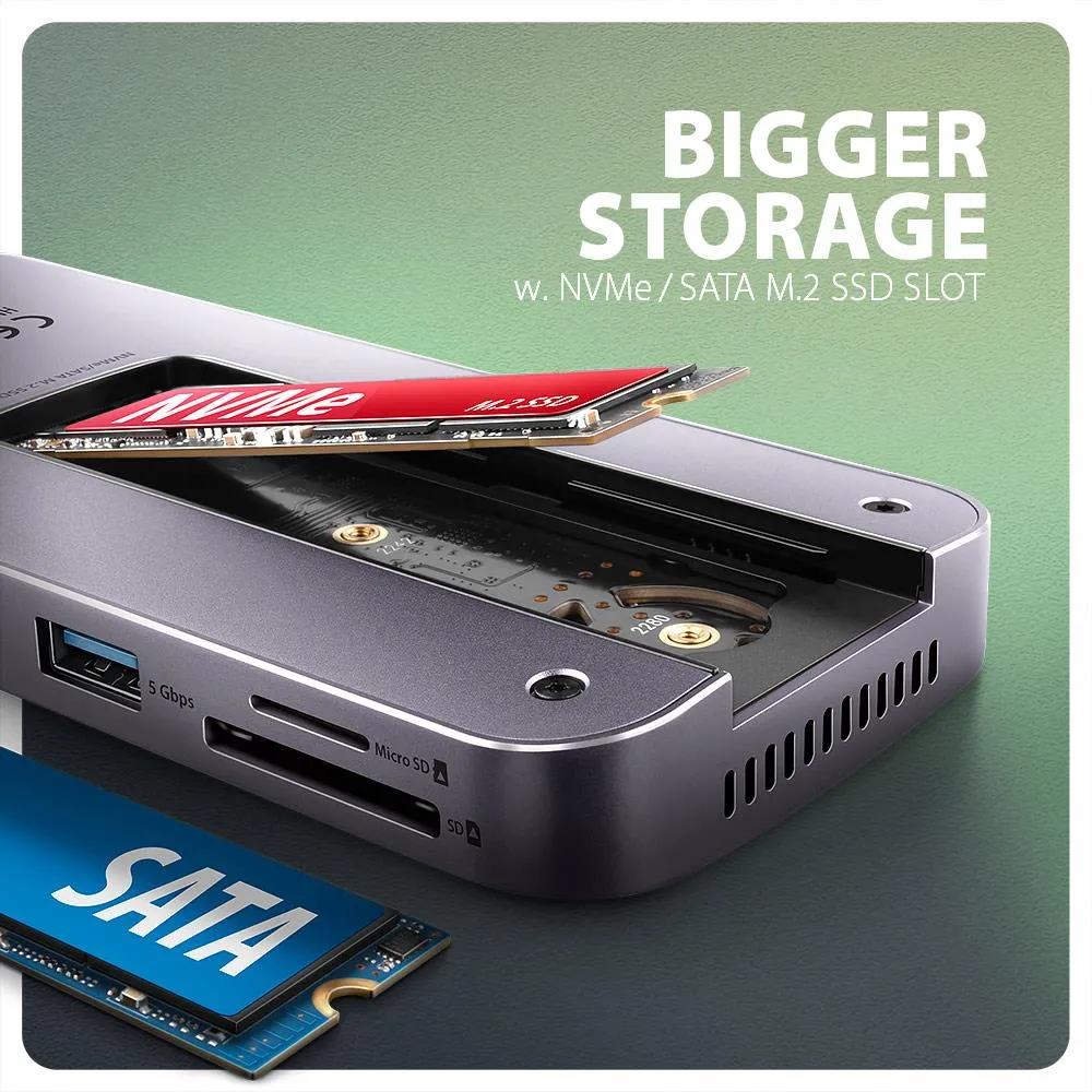 AXAGON HMC-12GM2 12-in-1 USB-C Docking Station thumbnail 4