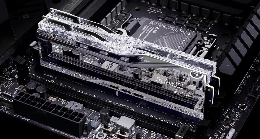 G.Skill 32GB 6400MHz CL32 DDR5 Trident Z5 Royal (2×16) operatyvioji atmintis thumbnail 4