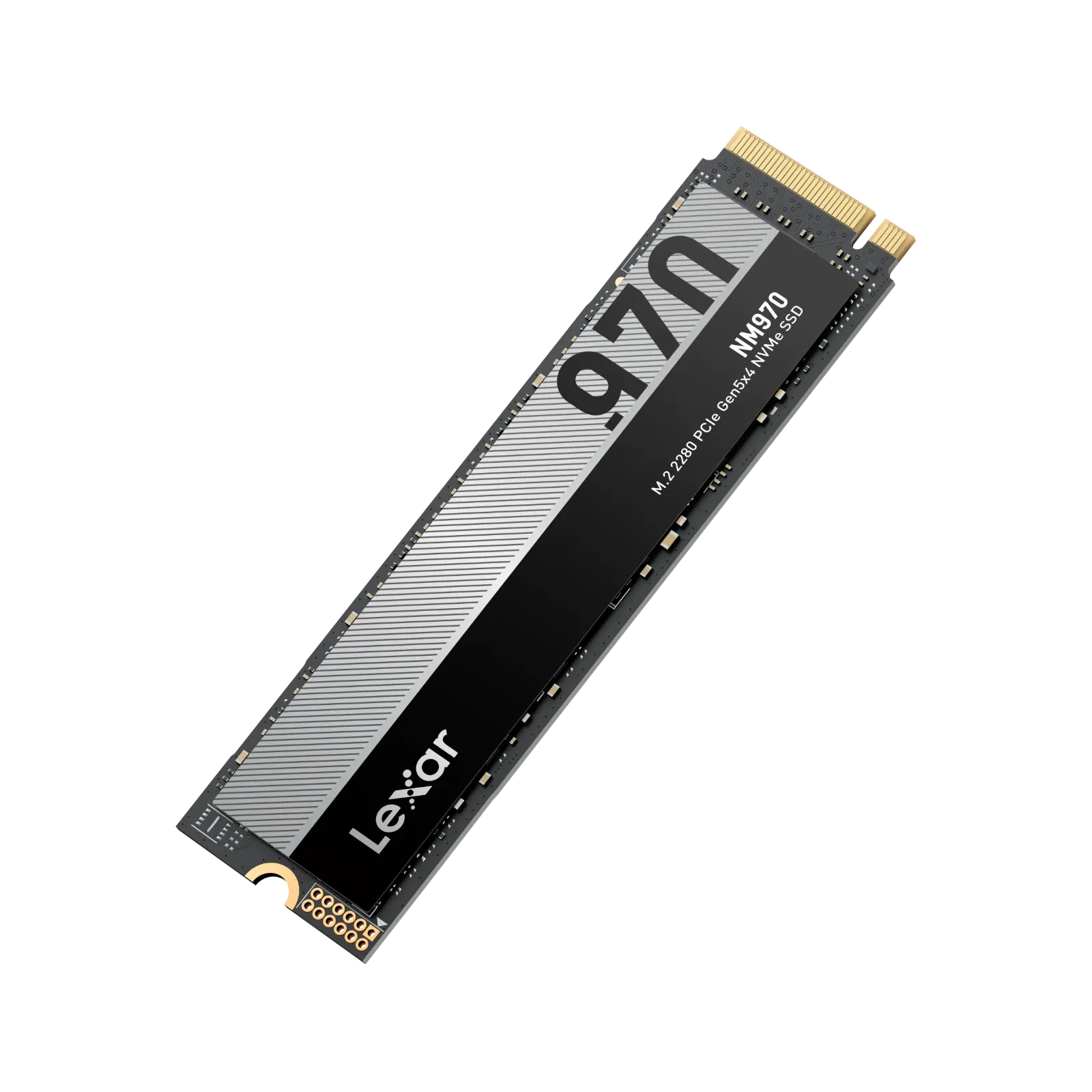 Lexar SSD | NM970 | 512 GB | SSD form factor M.2 2280 | Solid-state drive interface PCIe Gen 5X4 | Read speed 9900 MB/s | Write speed 5000 MB/s thumbnail 4