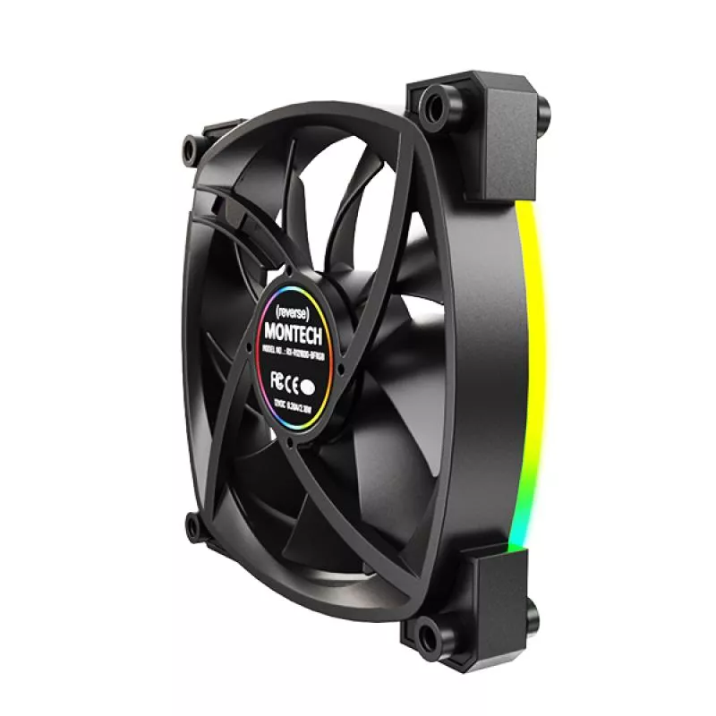 Korpuso ventiliatorius 120mm/RX120 PWM BLACK 3 IN 1 MONTECH thumbnail 5