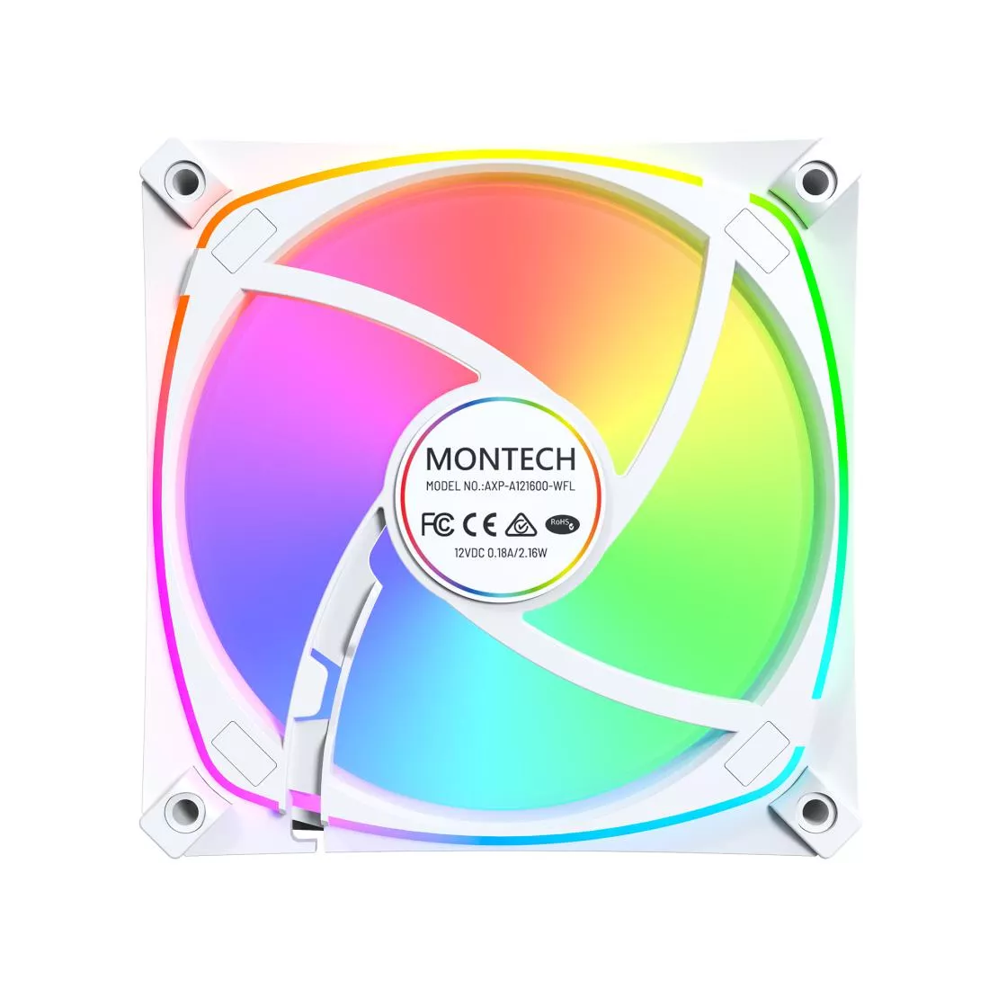 Korpuso ventiliatorius 120mm/AX120 PRO WHITE MONTECH thumbnail 5