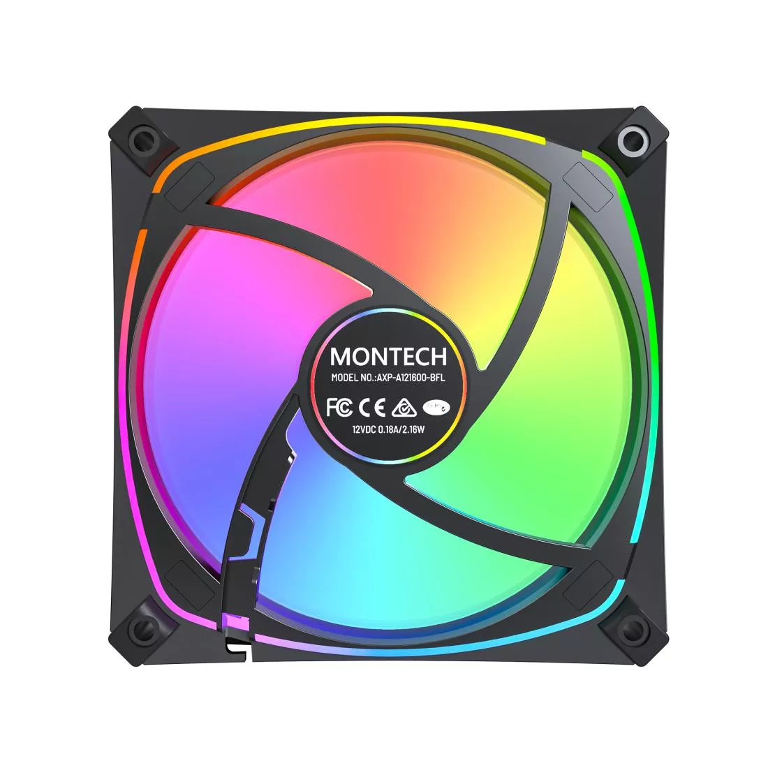 Korpuso ventiliatorius 120mm/AX120 Pro Black 3 in 1 Montech thumbnail 5