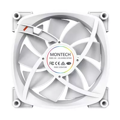 Korpuso ventiliatorius 140 mm AX140 PWM WHITE MONTECH thumbnail 5